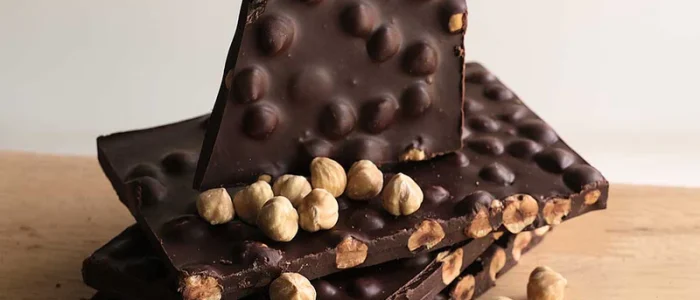 Dark chocolate and roasted hazelnuts