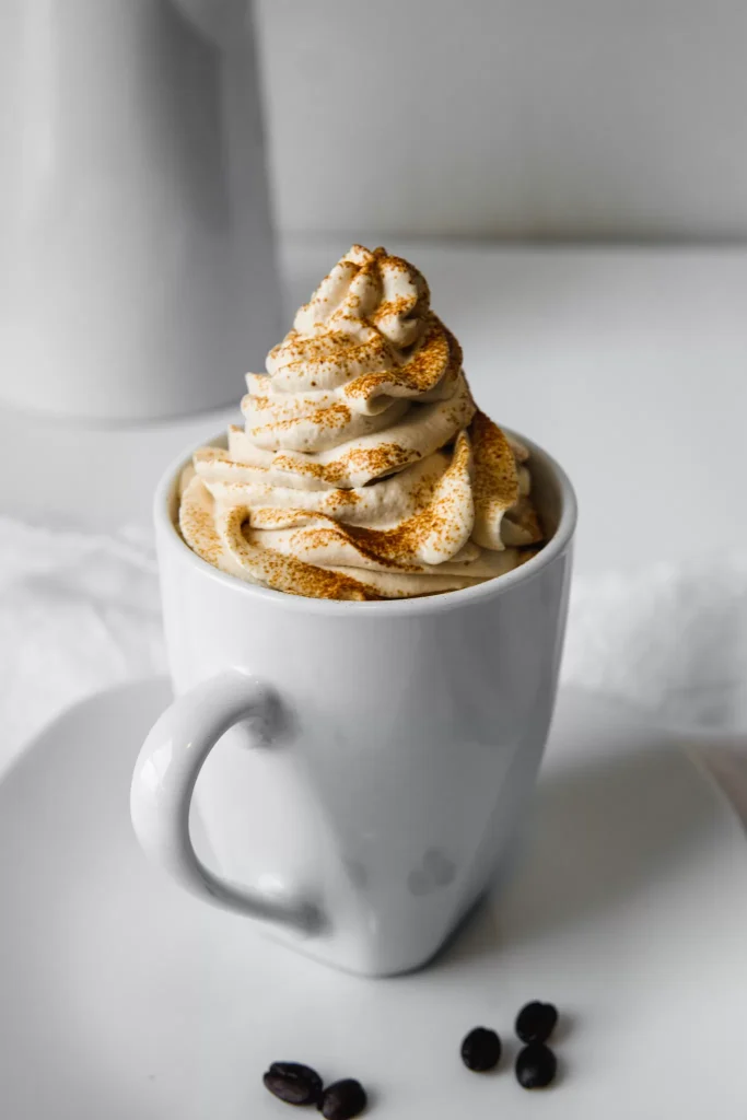 Espresso with Whipped Cream and Nutmeg