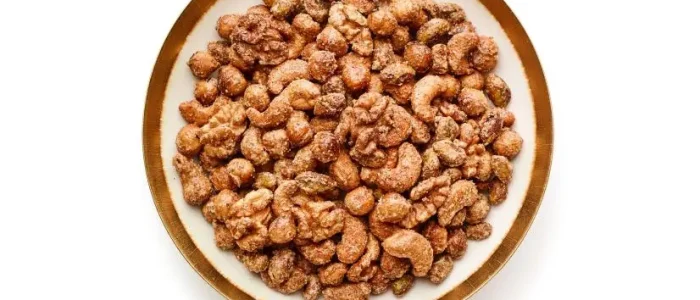 Ginger & cinnamon spiced nuts
