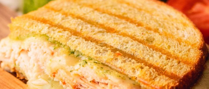 Turkey and cheese panini