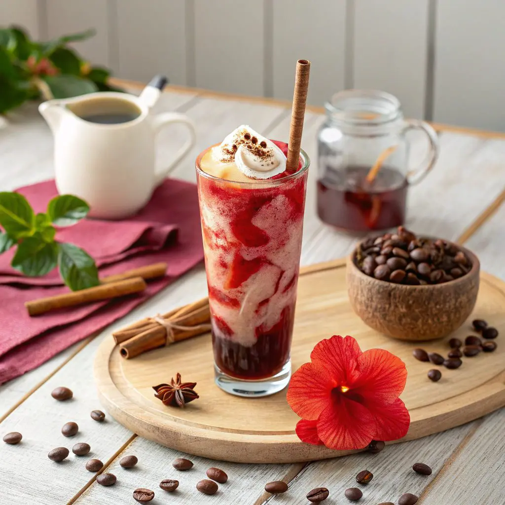 Hibiscus Cardamom Iced Coffee Featured Image